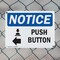 Signmission Push Button (Left Arrow), 18 in W x Rectangle, Plastic OS-2PACK-NS-P-1218-L-17922 - alternate 7